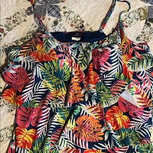 Caribbean Joe Multicolor Tropical Camisole